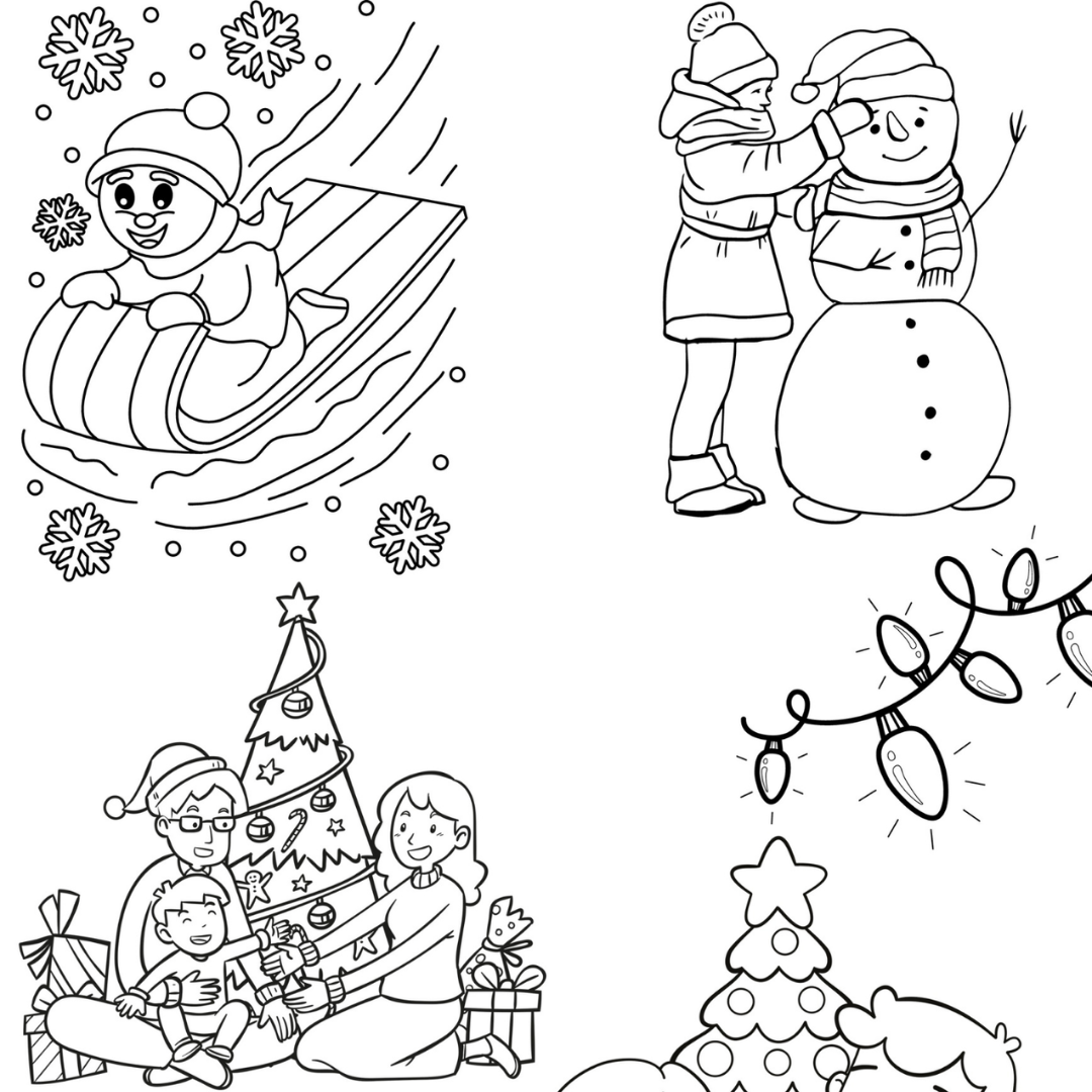 Christmas Coloring Book for Kids – Festive Holiday Fun with Santa, Gifts & Cute Characters