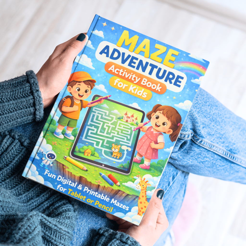 Maze Adventure Activity Book for Kids