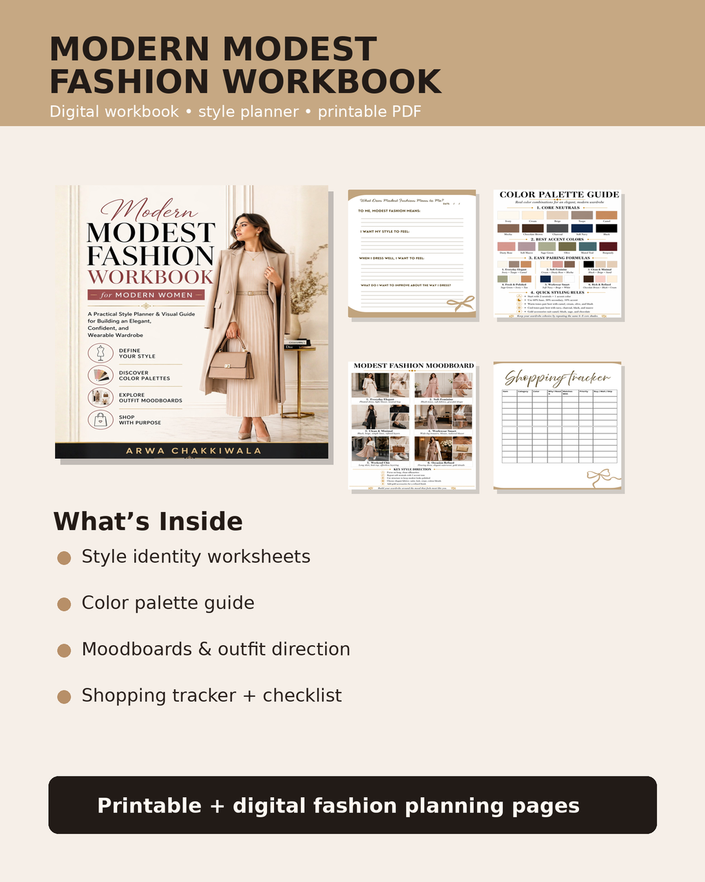 Modern Modest Fashion Workbook - For Modern Women
