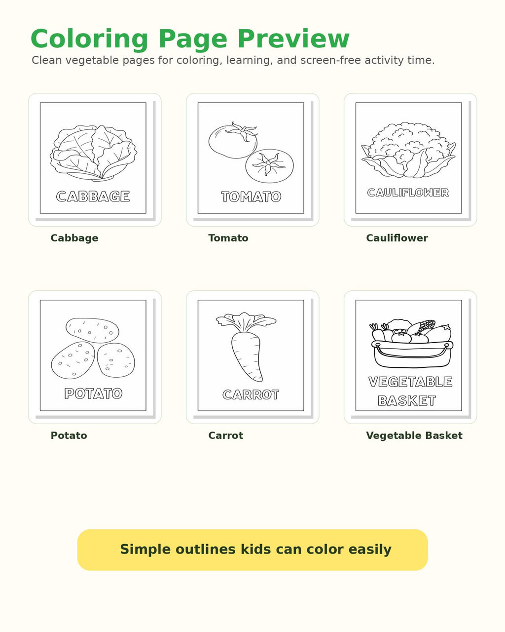 MY VEGGIE COLORING BOOK Fun, Learn & Grow — Color, Discover, Get Creative!