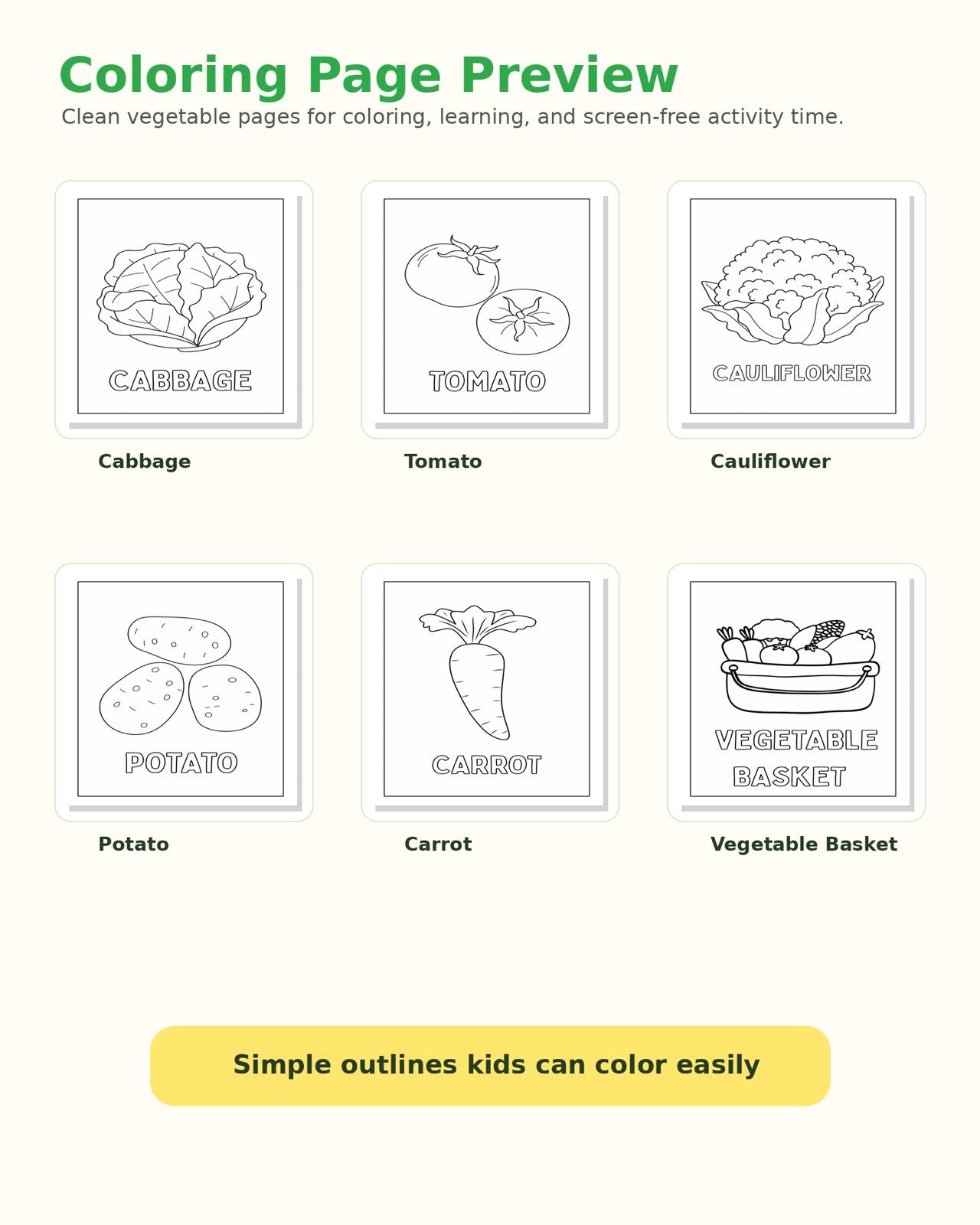 MY VEGGIE COLORING BOOK Fun, Learn & Grow — Color, Discover, Get Creative!