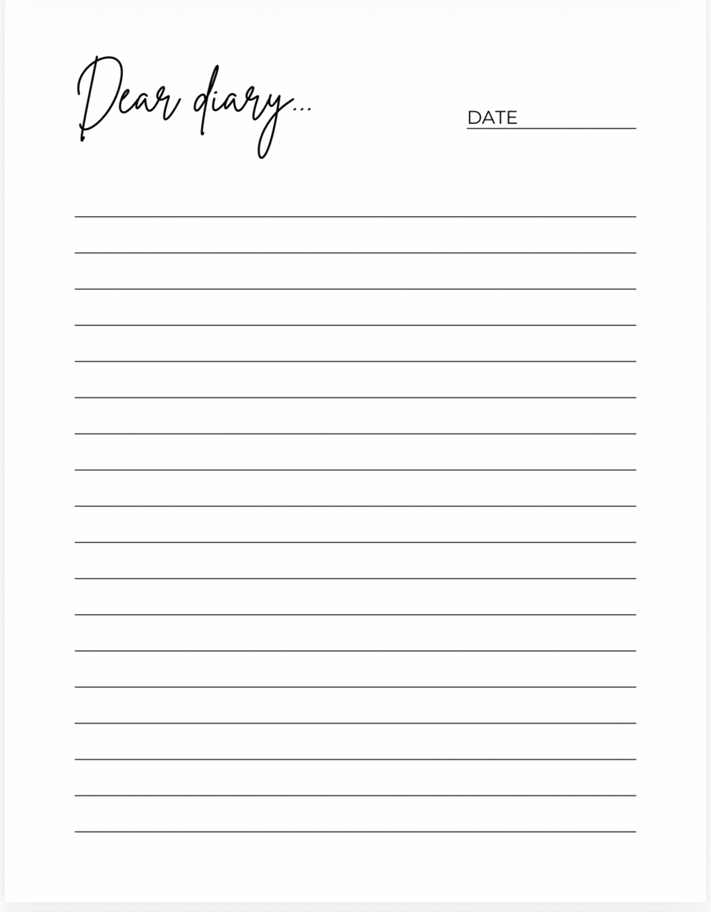 💖 Dear Diary – Digital Journal Ebook