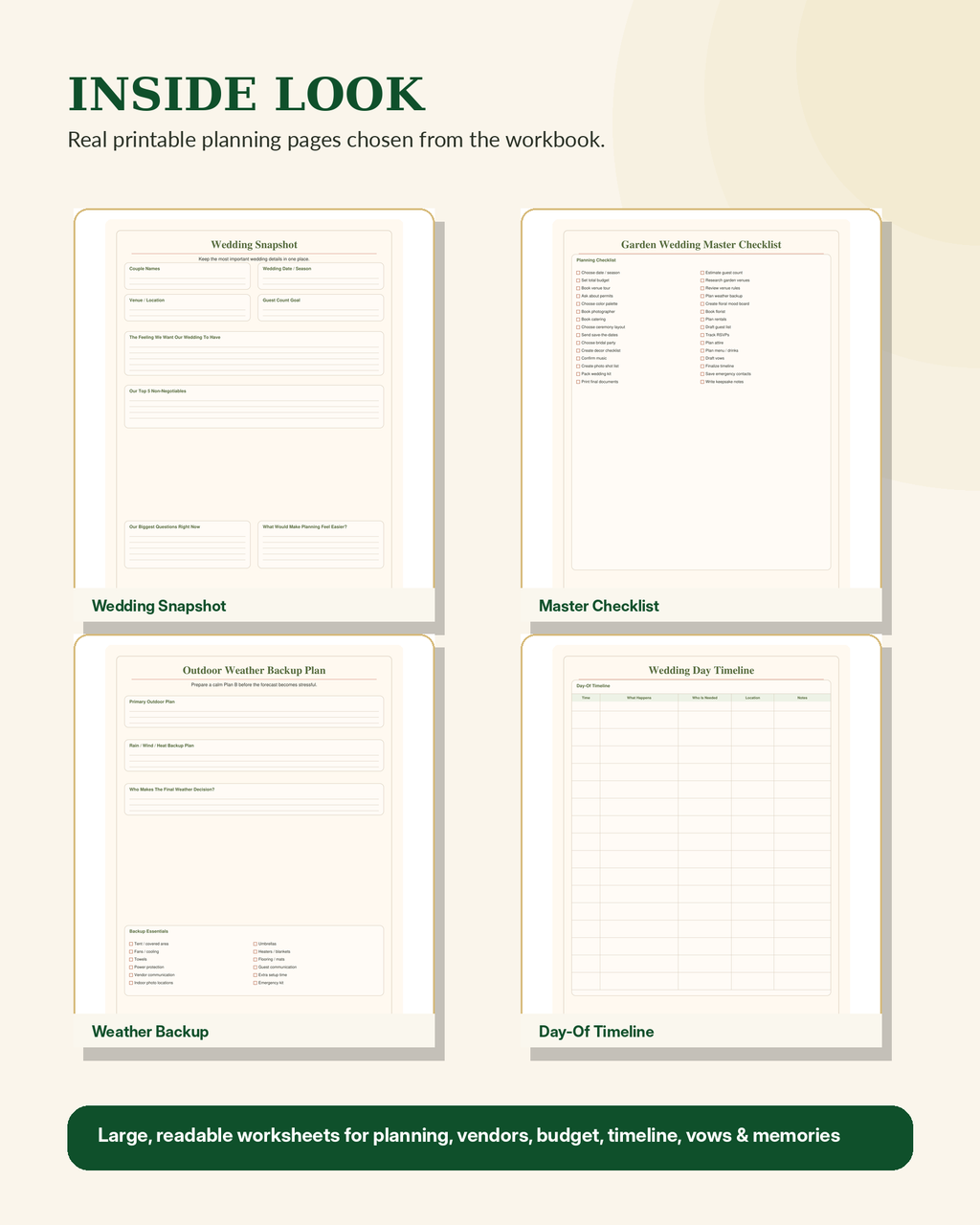 Garden Wedding Planner