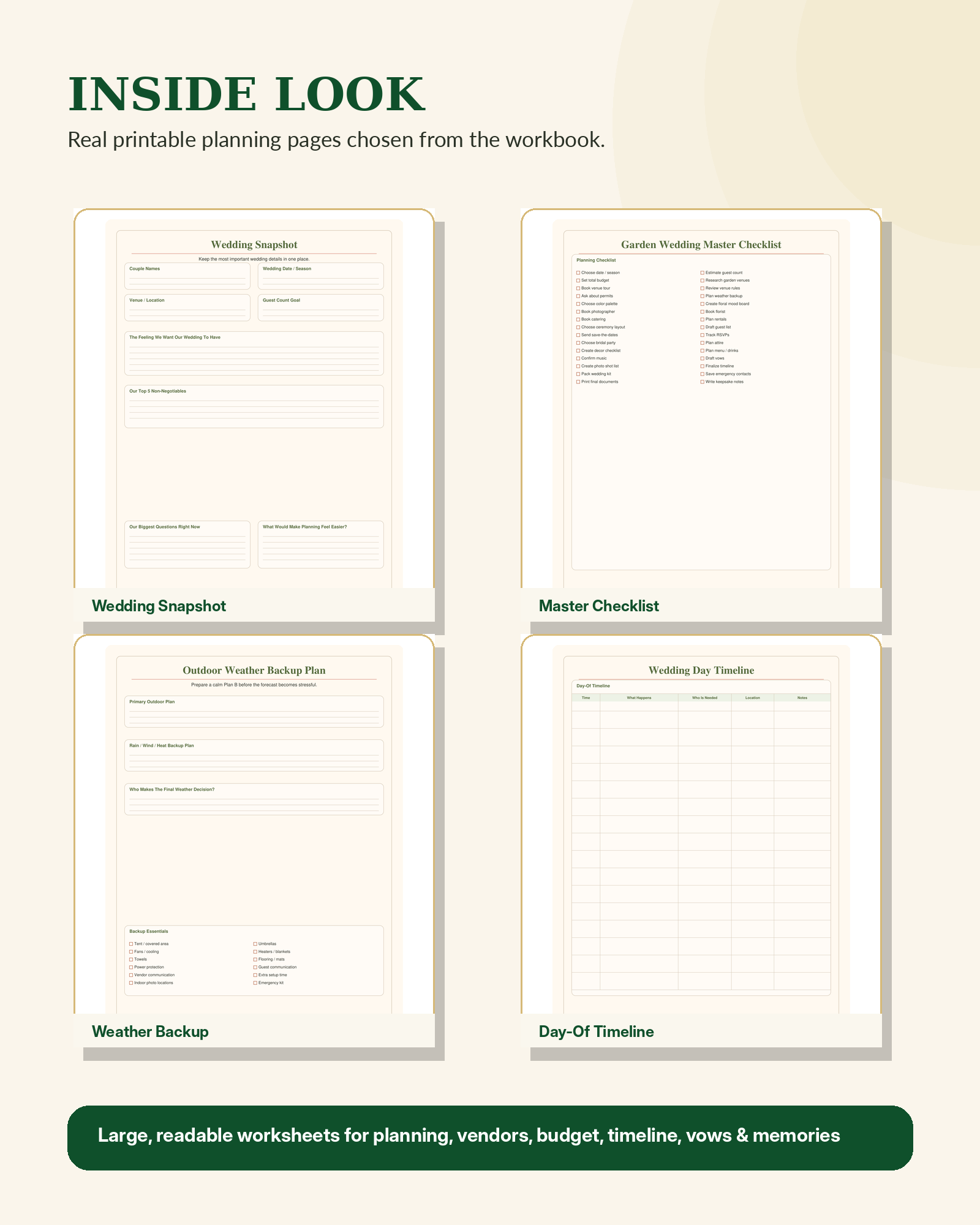 Garden Wedding Planner