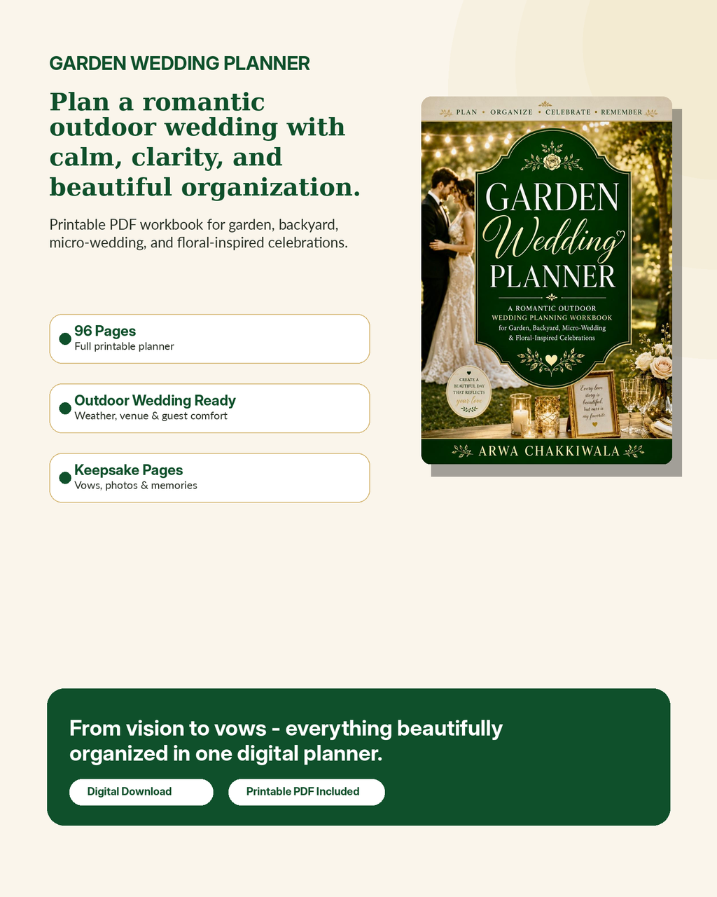 Garden Wedding Planner