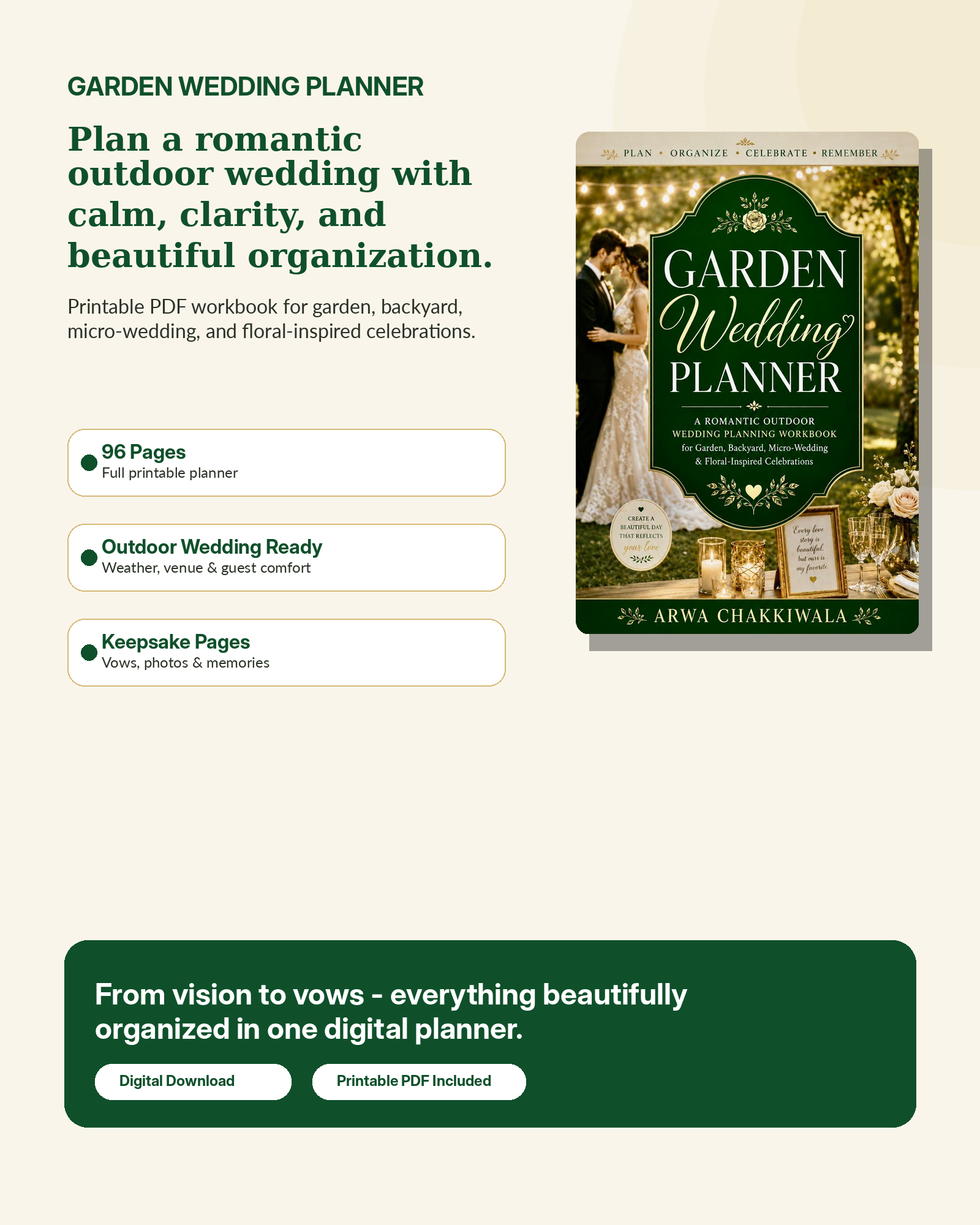 Garden Wedding Planner