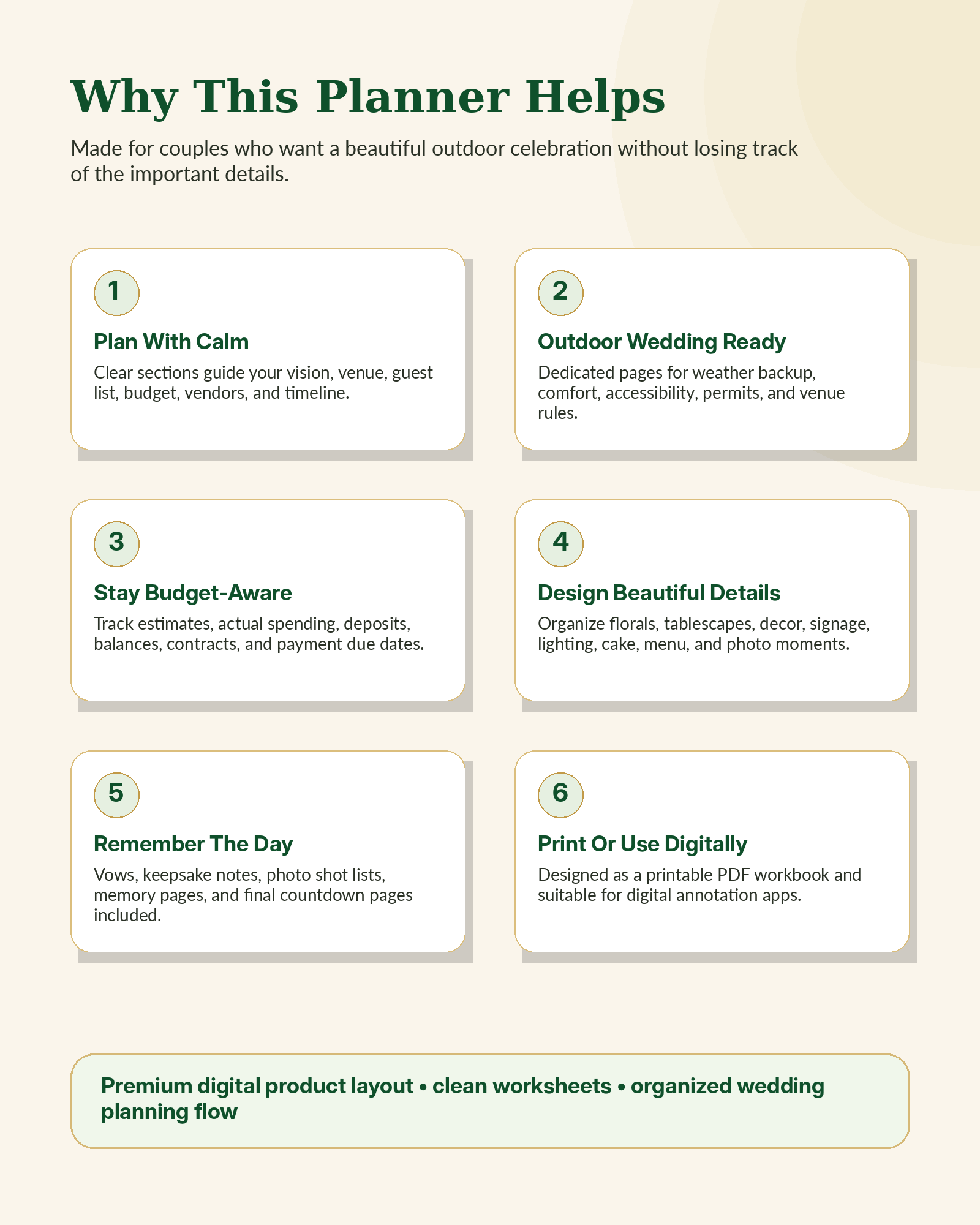 Garden Wedding Planner