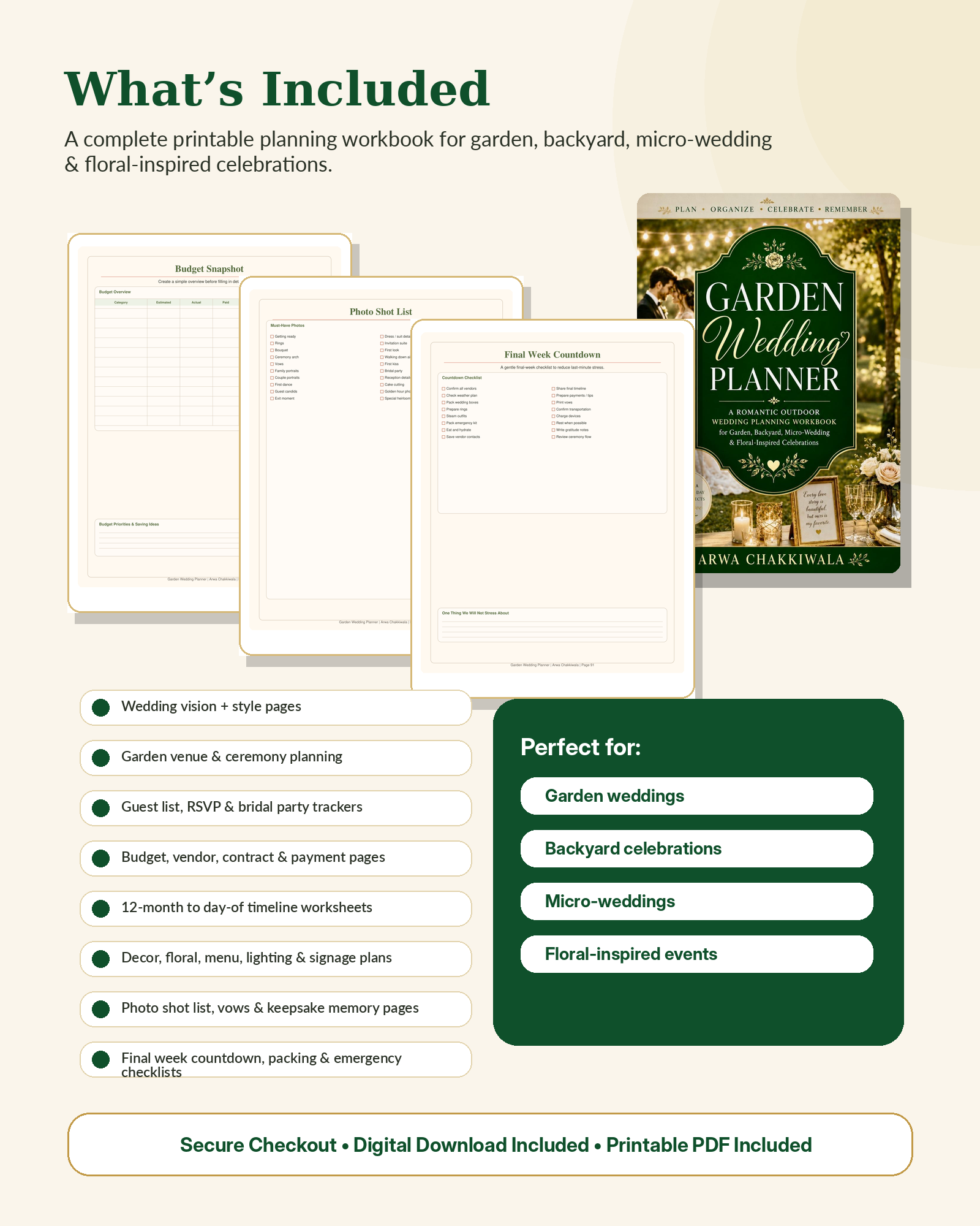 Garden Wedding Planner