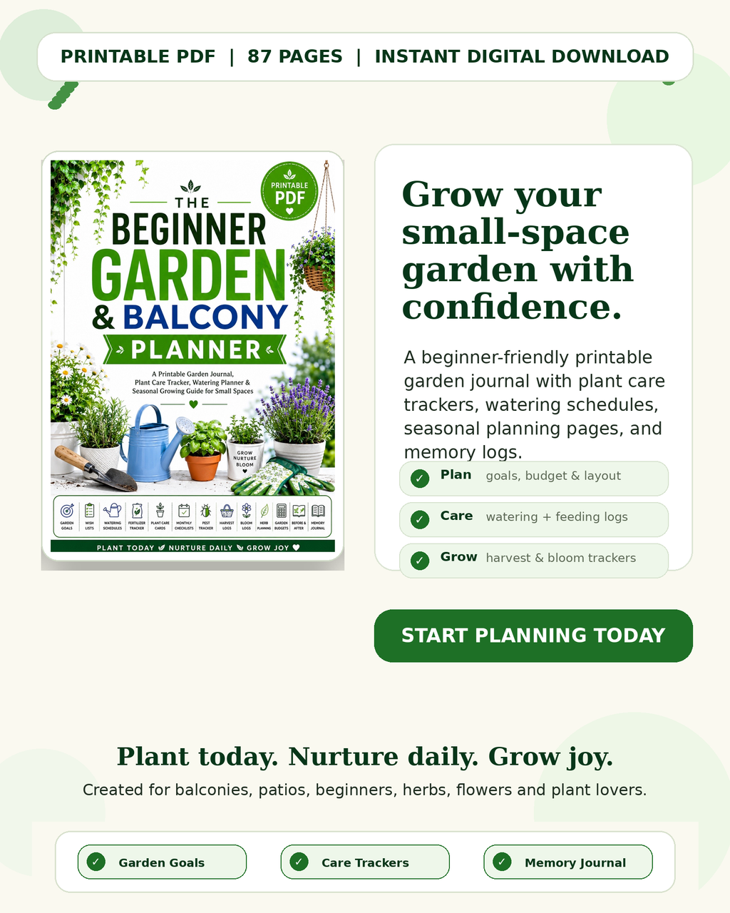 The Beginner Garden and Balcony Planner