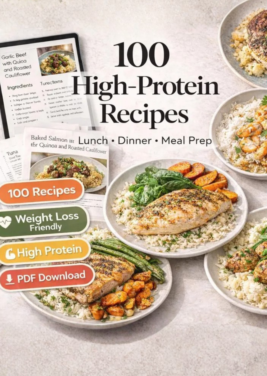 100 High-Protein Fat Loss Meal Prep Recipes