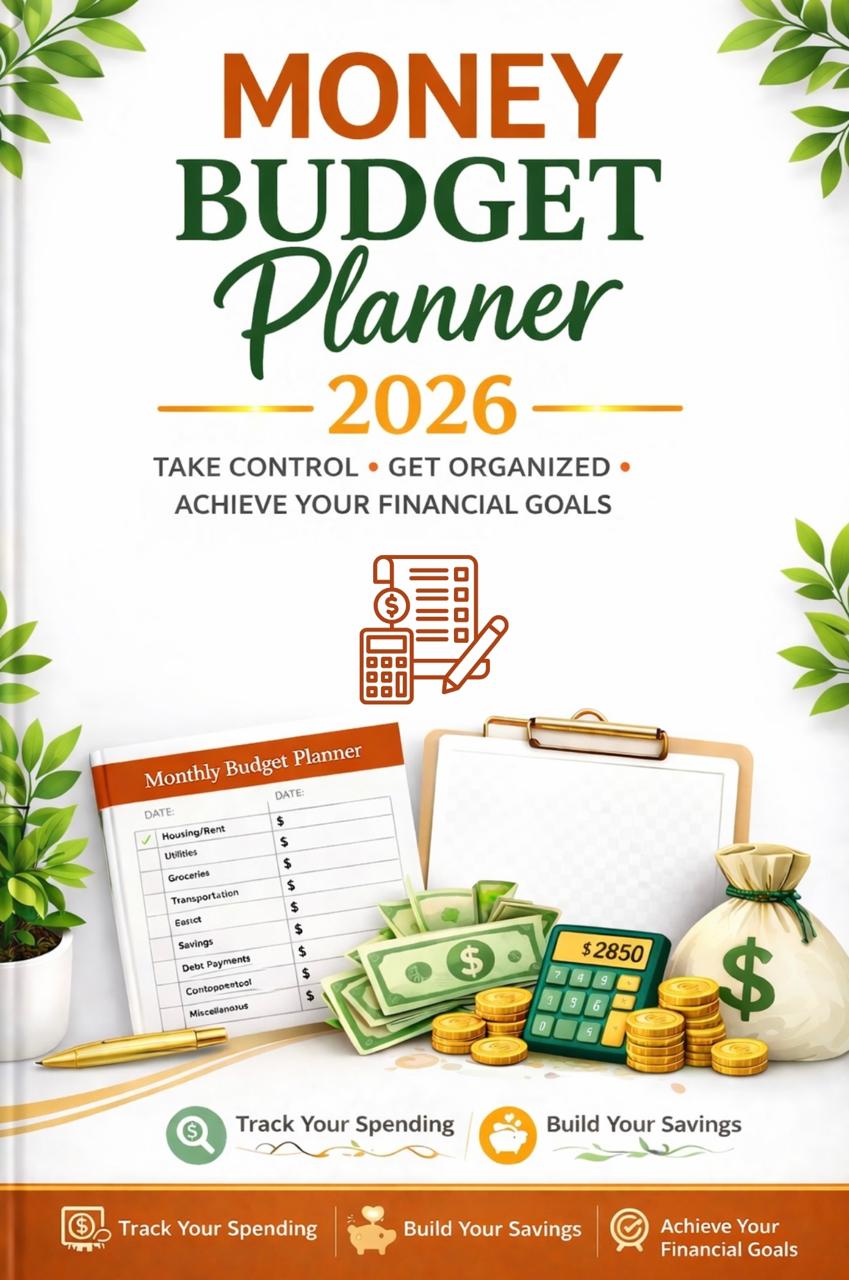 Money Budget Planner 2026 – Printable Monthly Finance Tracker