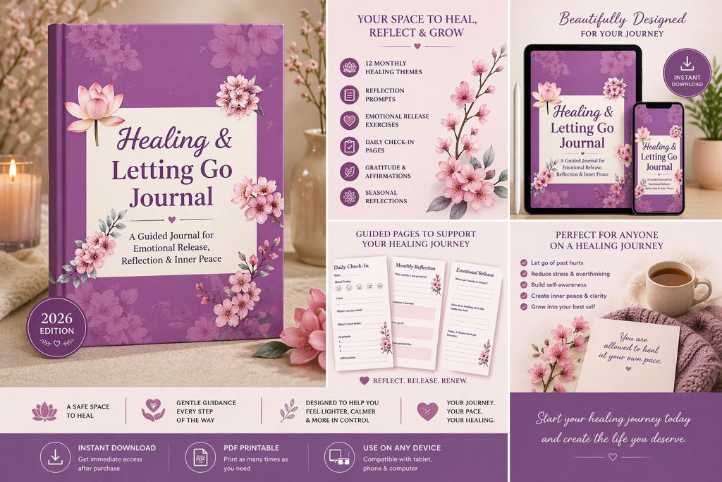 Healing & Letting Go Journal – Printable Guided Healing Journal