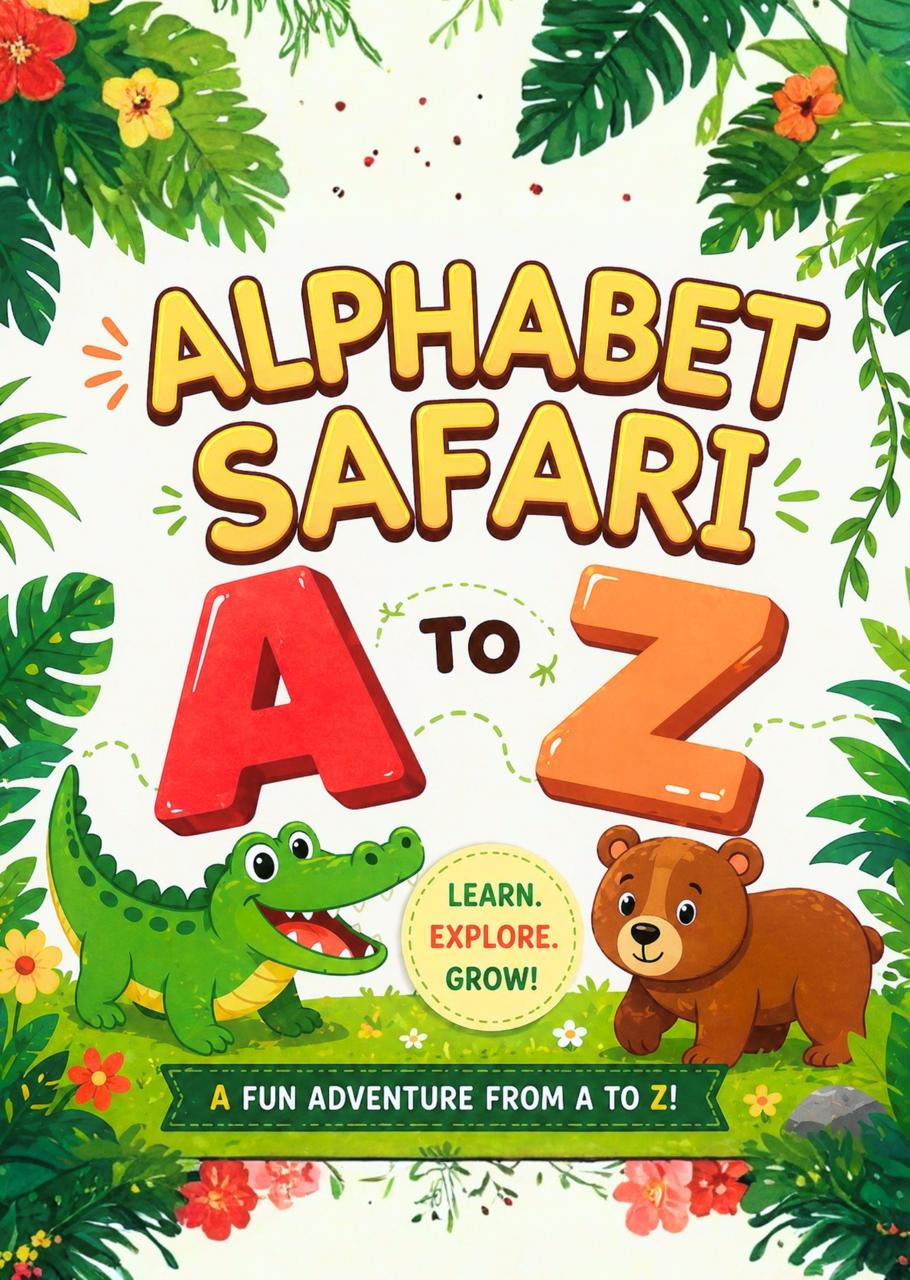 Alphabet Safari A to Z — Animal Alphabet picture Book for Kids