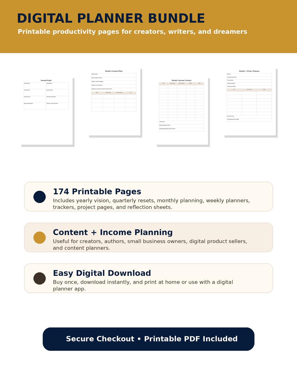 THE COZY DESK PLANNER - A soft productivity planner