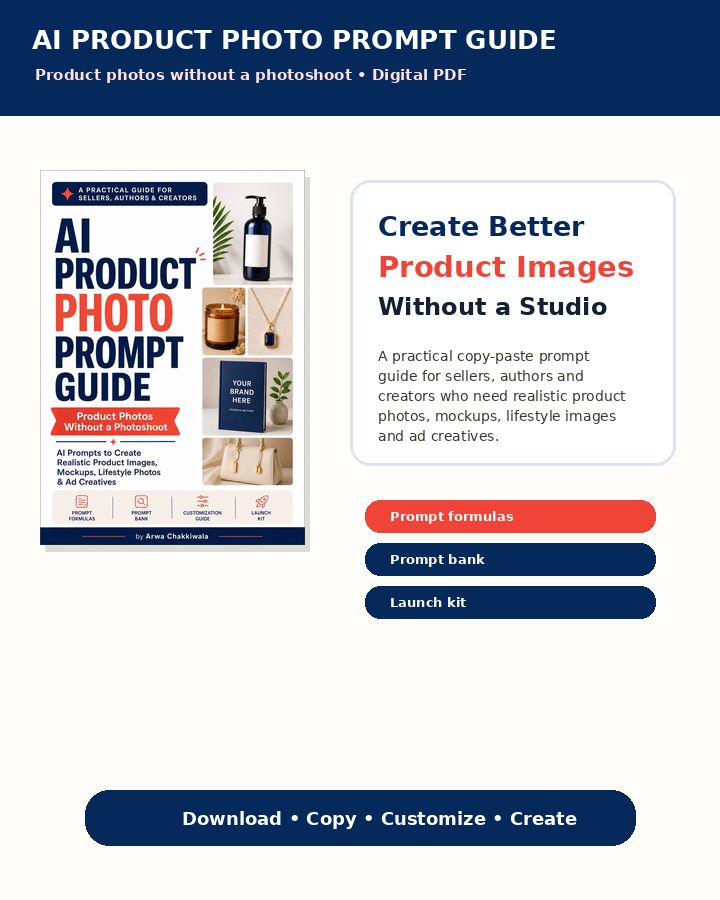 AI Product Photo Prompt Guide - Product Photos Without a Photoshoot