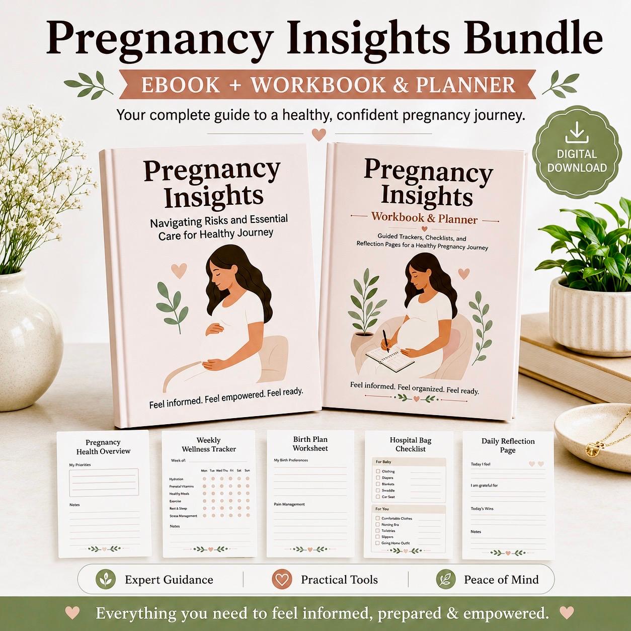 Pregnancy Insights Bundle eBook + Workbook and Planner