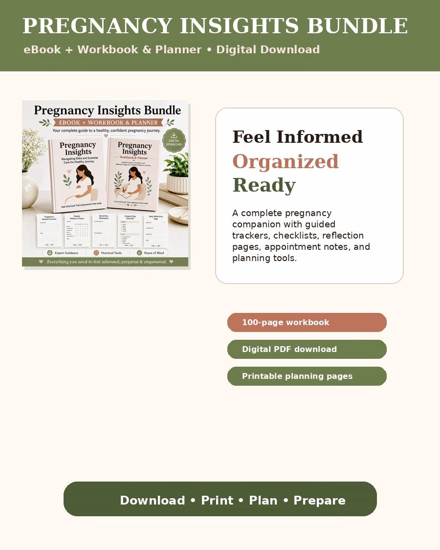 Pregnancy Insights Bundle eBook + Workbook and Planner