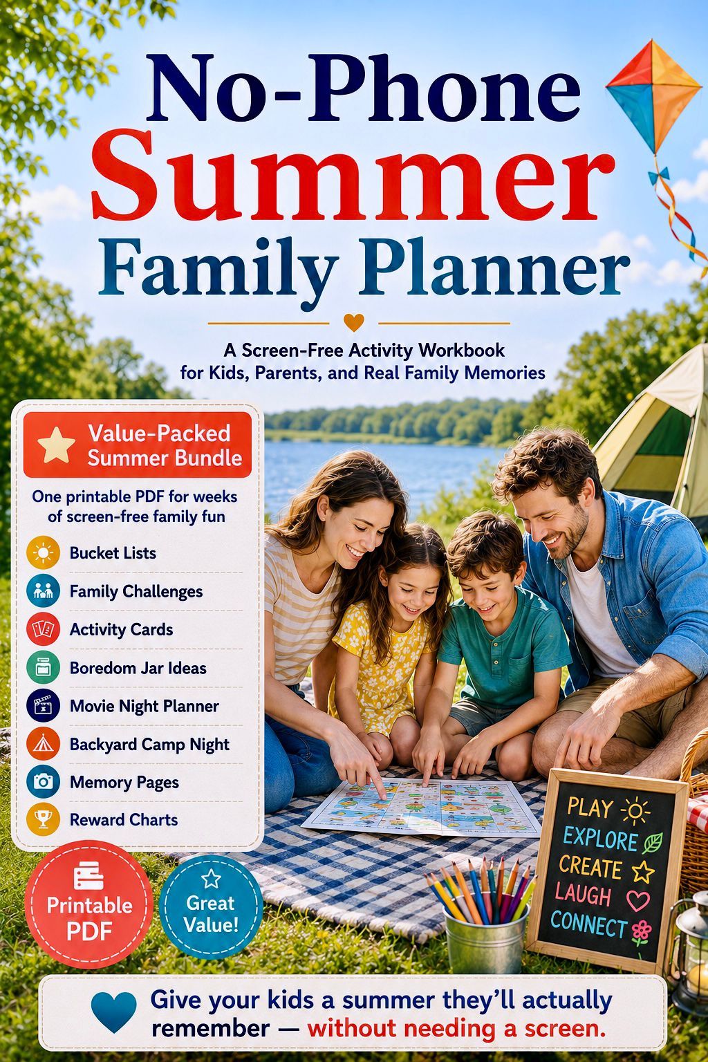No-Phone Summer Family Planner