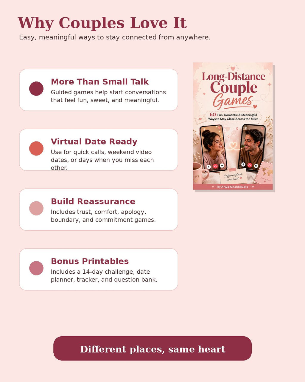 Long-Distance Couple Games -  romantic, practical connection guide with 60 Games