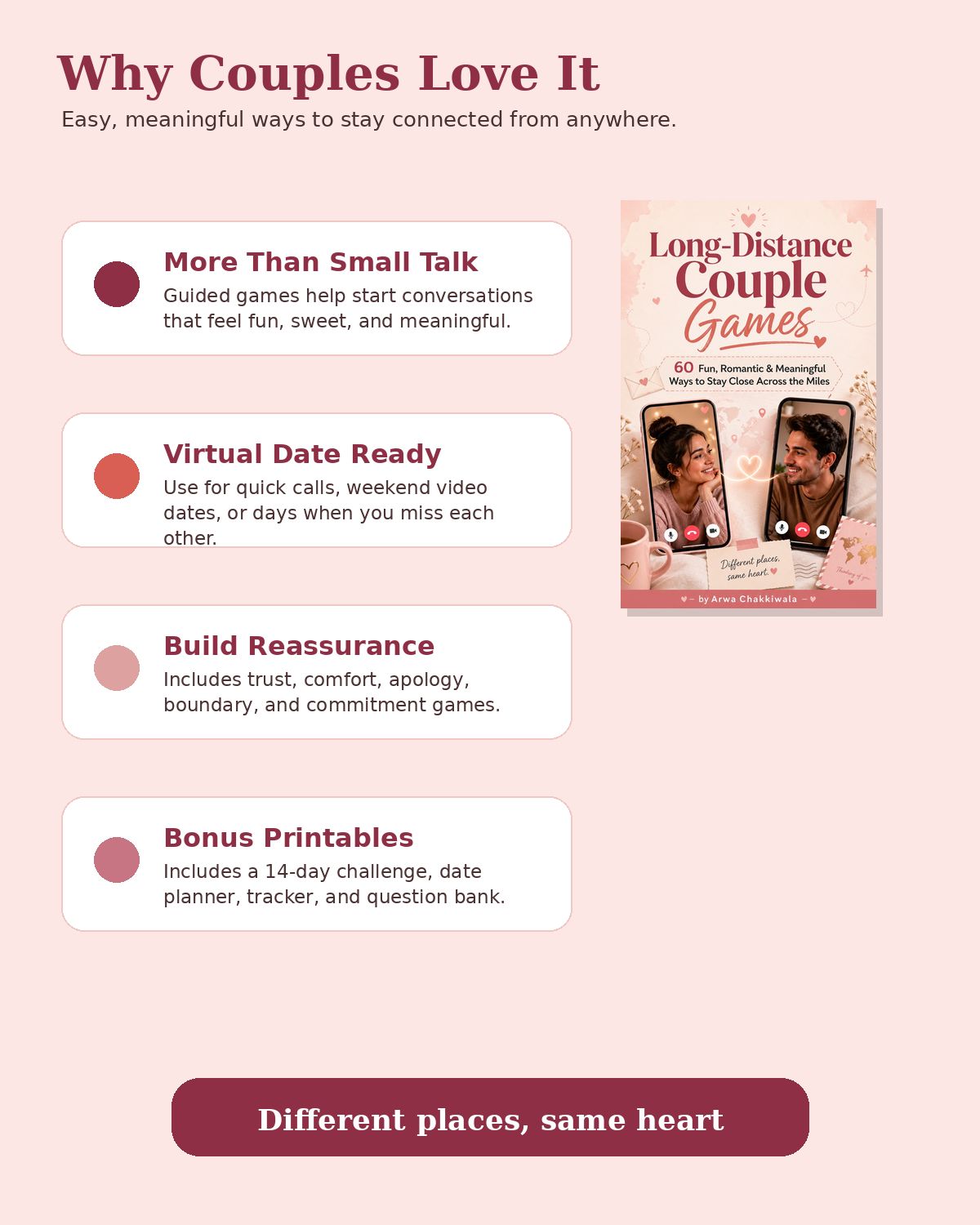 Long-Distance Couple Games -  romantic, practical connection guide with 60 Games