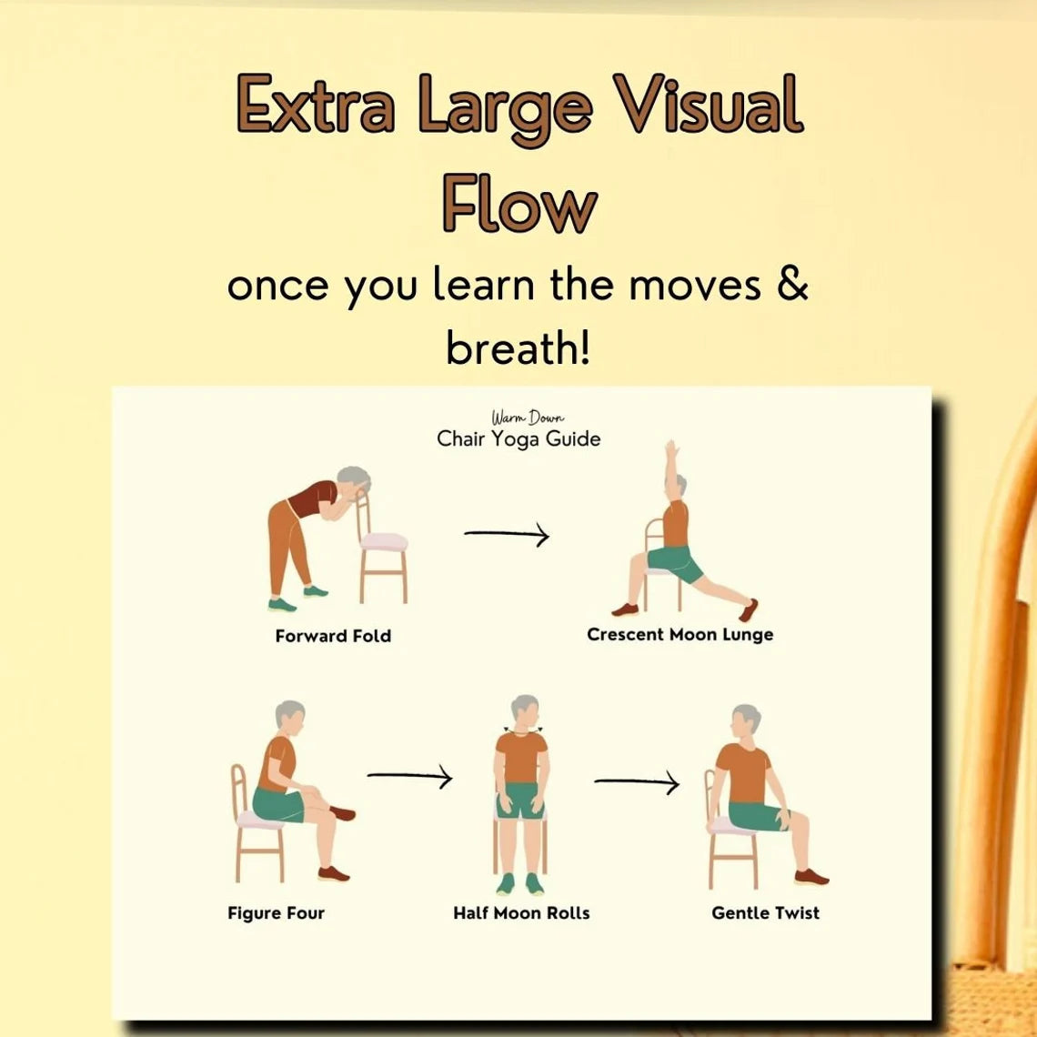 Chair Yoga Guide for Seniors - Strength, Balance & Flexibility