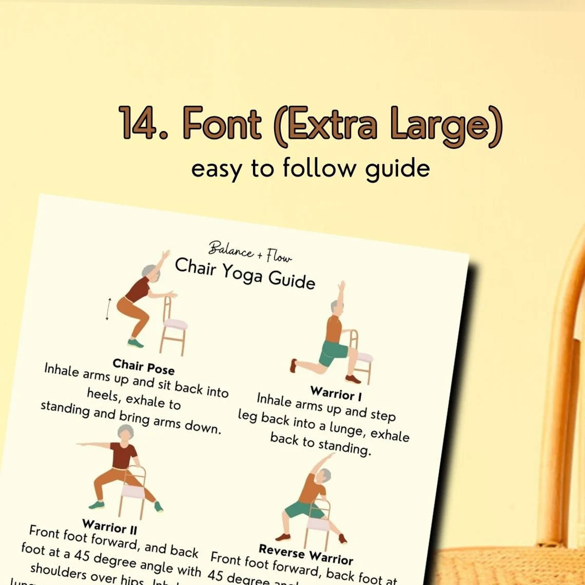 Chair Yoga Guide for Seniors - Strength, Balance & Flexibility