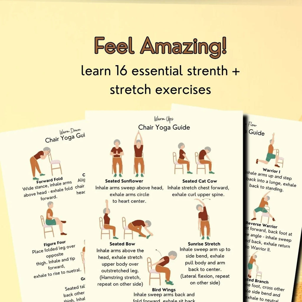 Chair Yoga Guide for Seniors - Strength, Balance & Flexibility