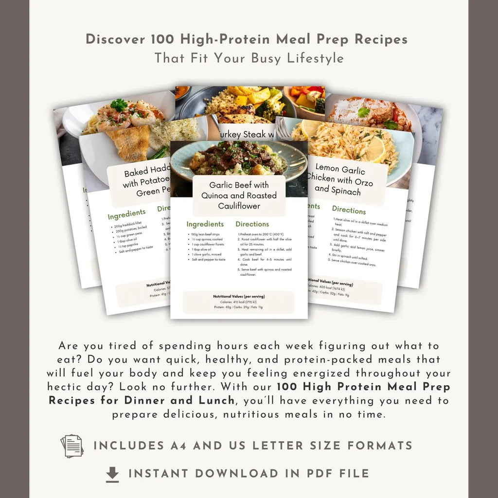 100 High-Protein Fat Loss Meal Prep Recipes