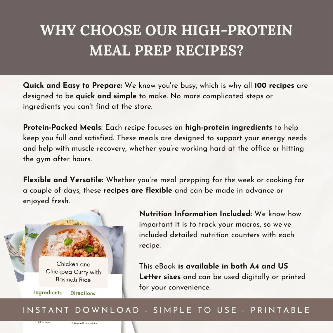 100 High-Protein Fat Loss Meal Prep Recipes